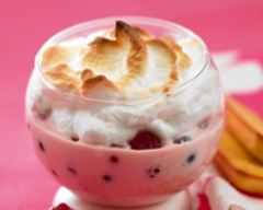 Panacotta meringuée aux fruits rouges facile