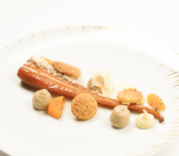 Panais rôti noisette et mandarine