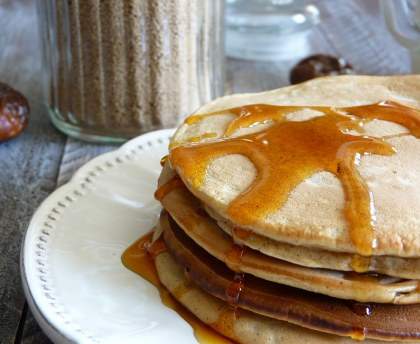 Pancakes aux noisettes et aux figues