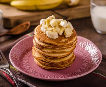 Pancakes aux pommes ou à la banane