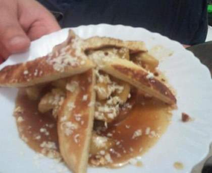Pancakes pomme caramel