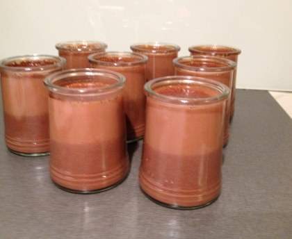 Panccotta au chocolat et lait de soja
