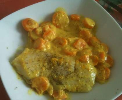 Panga à la crème de curry