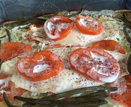 Pangasius au four
