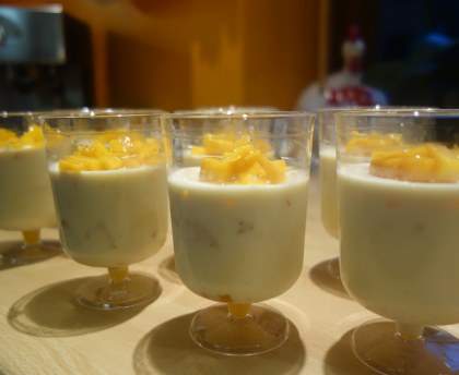 Panna cotta à la mangue