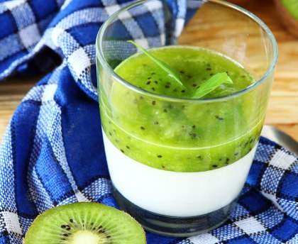 Panna cotta aux kiwis