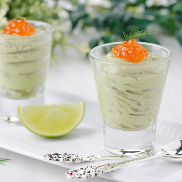 Panna cotta d'asperge au saumon