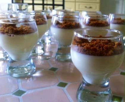 Panna cotta fleur d'oranger et spéculoos