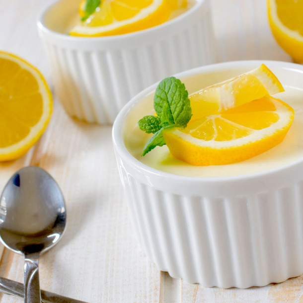 Panna cotta vanille et citron