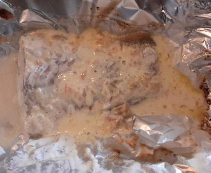 Papillote de poisson à la crème