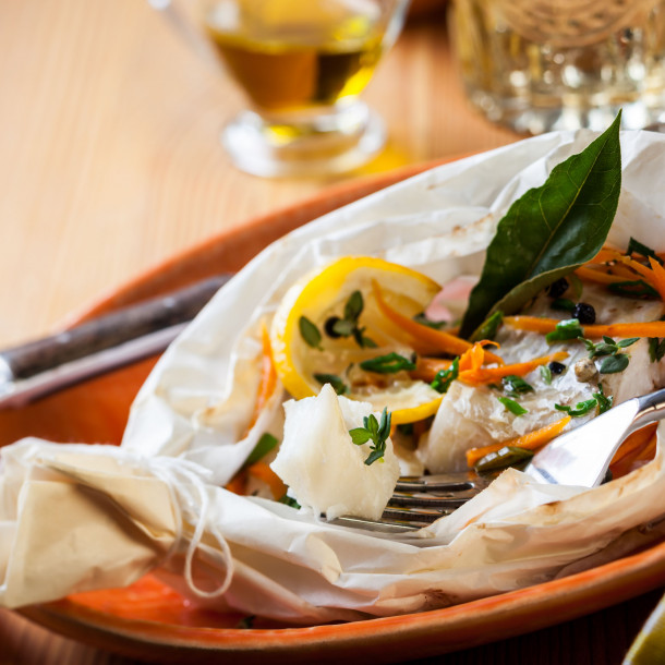 Papillote de poisson au lait de coco