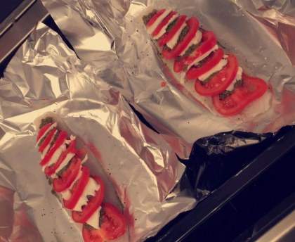 Papillote de poisson aux saveurs italiennes