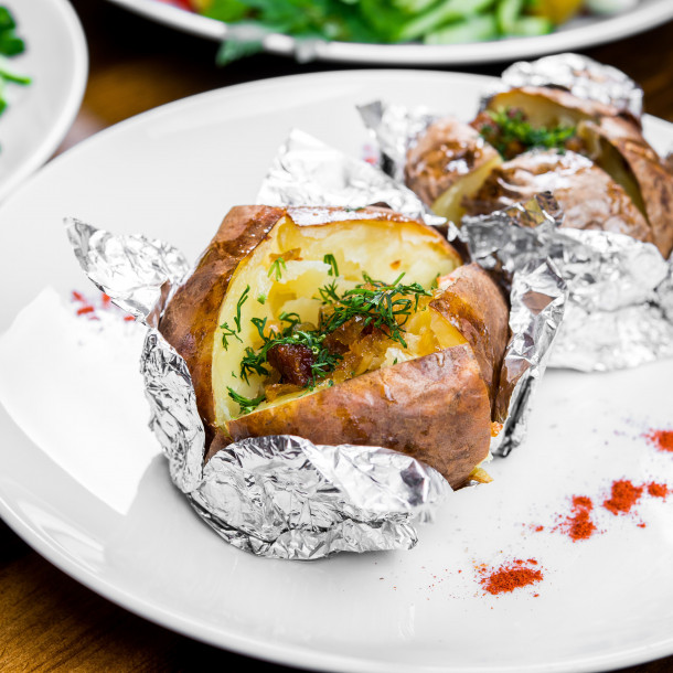 Papillote de pomme de terre aux herbes