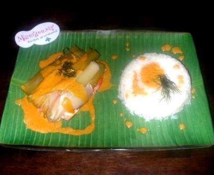 Papillotes aux 2 saumons sauce curry