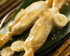 Papillotes croustillantes de banane au coco