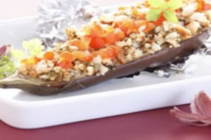 Papillotes d'aubergines à la tomate