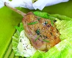 Papillotes de chou au lapin et pommes de terre en robe des champs 