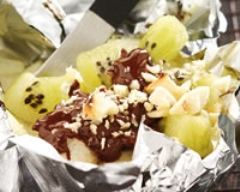 Papillotes de fruits chocolatées