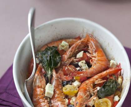 Papillotes de gambas géantes