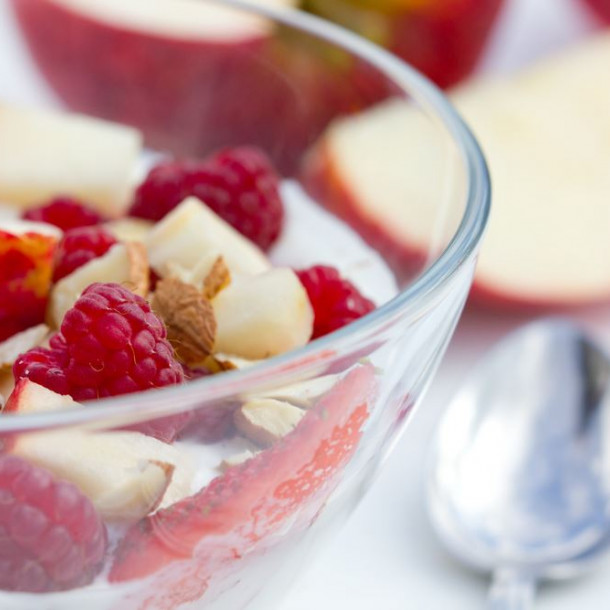 Papillotes de pommes et framboises