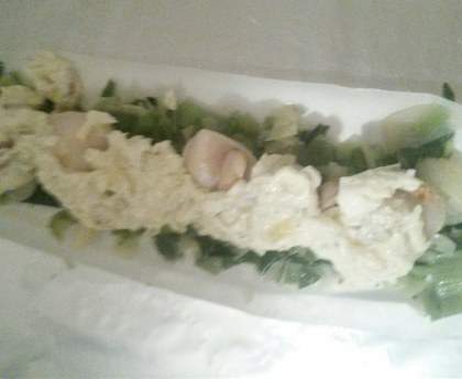 Papillotes de Saint-Jacques aux poireaux et citron vert