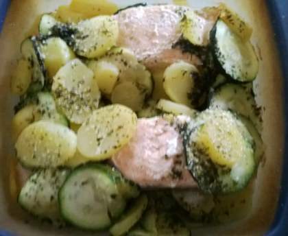 papillotes de saumon aux courgettes