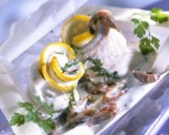 Papillotes de sole aux crevettes