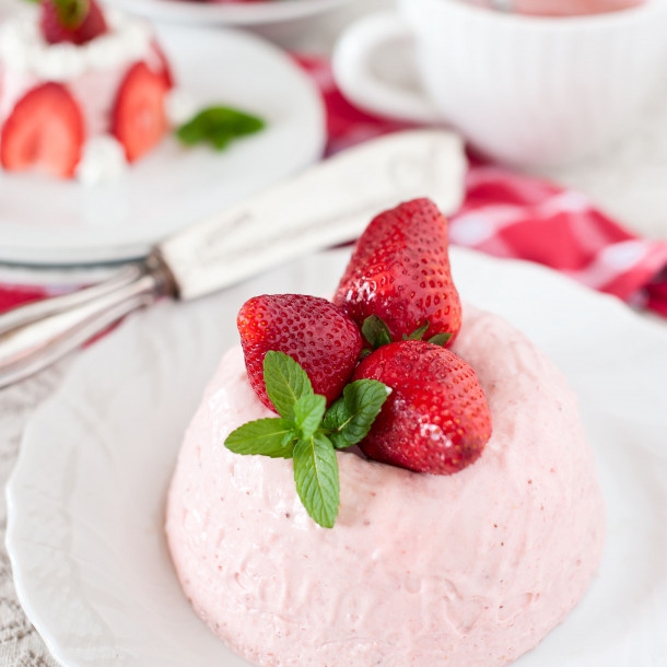 Parfait aux fraises