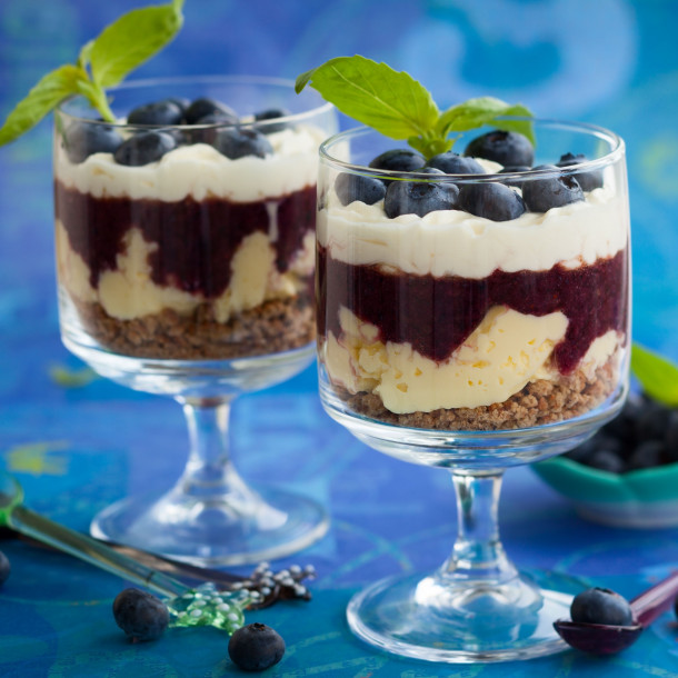 Parfait aux myrtilles