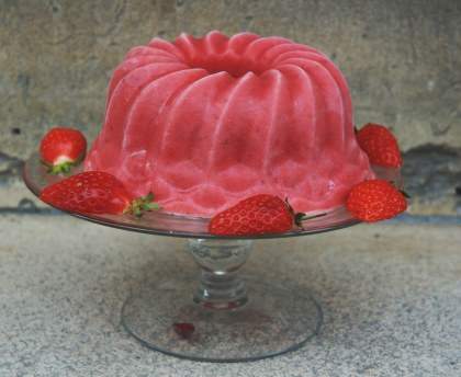 Parfait glacé aux fraises