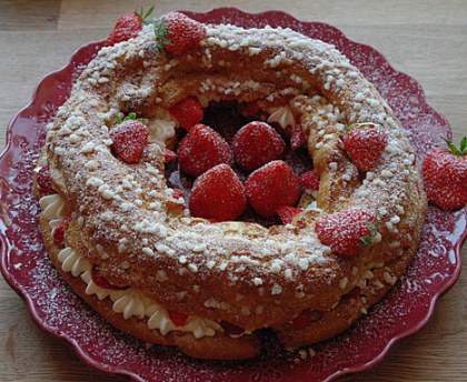 Paris-Brest à la fraise