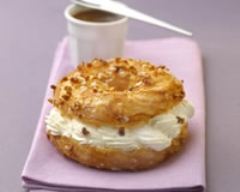 Paris Brest au fromage fouetté et caramel au beurre salé