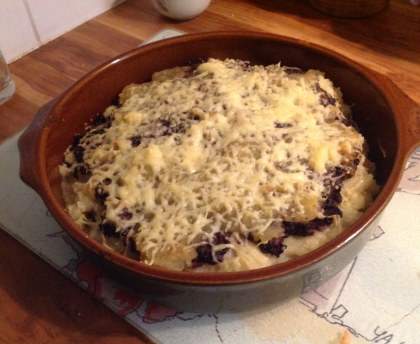 Parmentier de boudin aux deux pommes