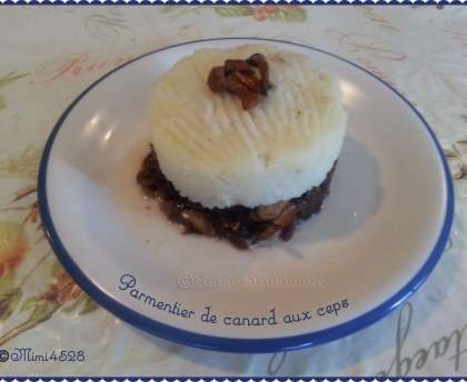 Parmentier de canard aux cèpes
