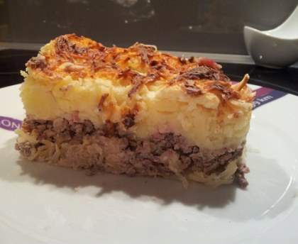 Parmentier de choucroute (Zuurkoolschotel)