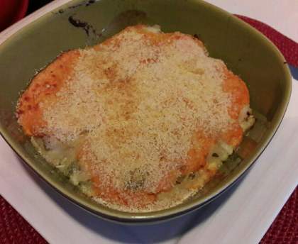 Parmentier de patate douce au poisson 