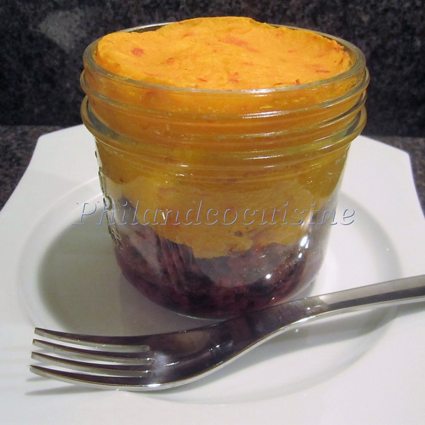 Parmentier de potimarron au chorizo