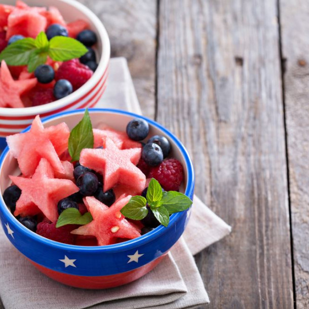 Pastèque aux framboises