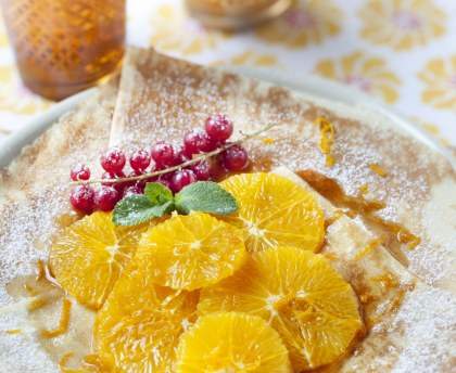Pâte à crêpes à la fleur d'oranger