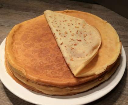 Pâte à crêpes au mixer/blender
