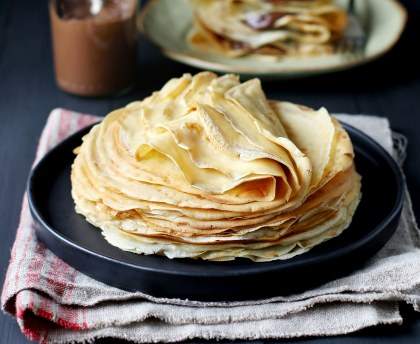 Pâte à crêpes sans lait