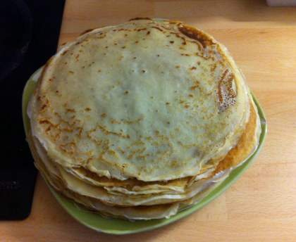Pâte à crêpes vanillée