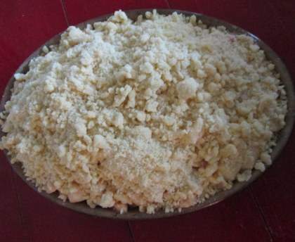 Pâte à crumble sucrée
