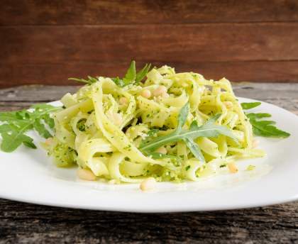 Pâtes au pesto de roquette (Pesto alla rucola)