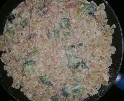 Pâtes au saumon et brocolis
