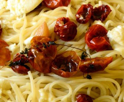 Pates au tomates séchées et à la mozzarella