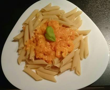 Pâtes aux crevettes
