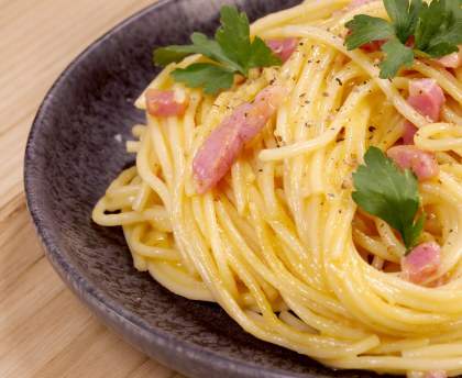 Pâtes carbonara presque comme des vraies