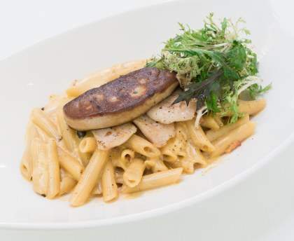 Pâtes fraîches au foie gras