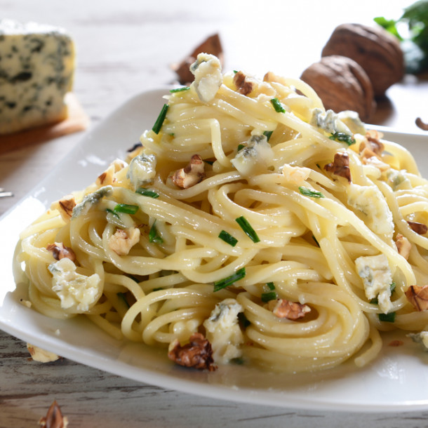 Pâtes gorgonzola noix